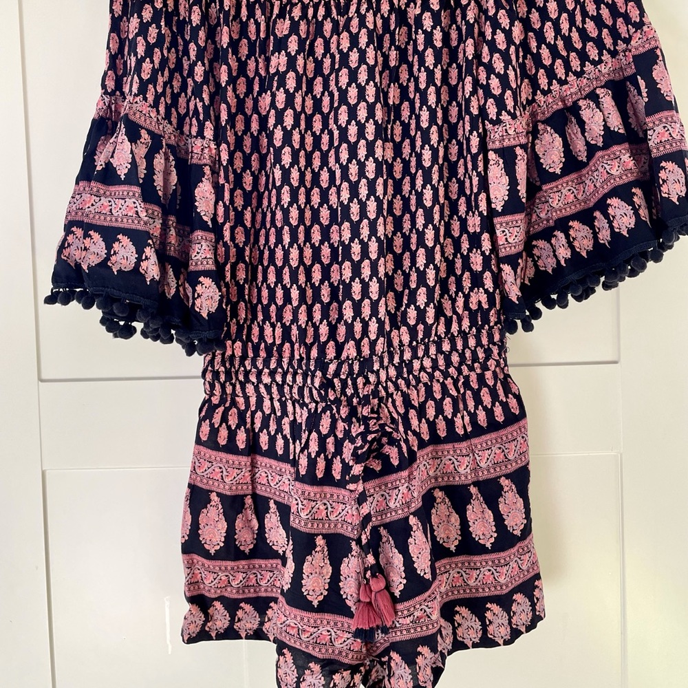 Anthropologie Raga Boho Off-shoulder Romper XS - Picture 8 of 8